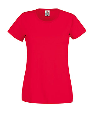 T-SHIRT ORIGINAL DONNA - FRUIT OF THE LOOM rosso T-SHIRT ORIGINAL DONNA - FRUIT OF THE LOOM rosso